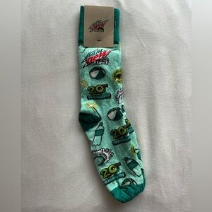 Mountain Dew Baja Blast Crew Socks (limited edition)